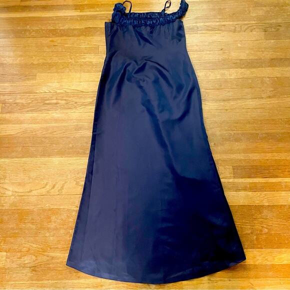 C2C CEDOSCE Navy Blue Formal Dress Maxi B3 - Picture 3 of 5
